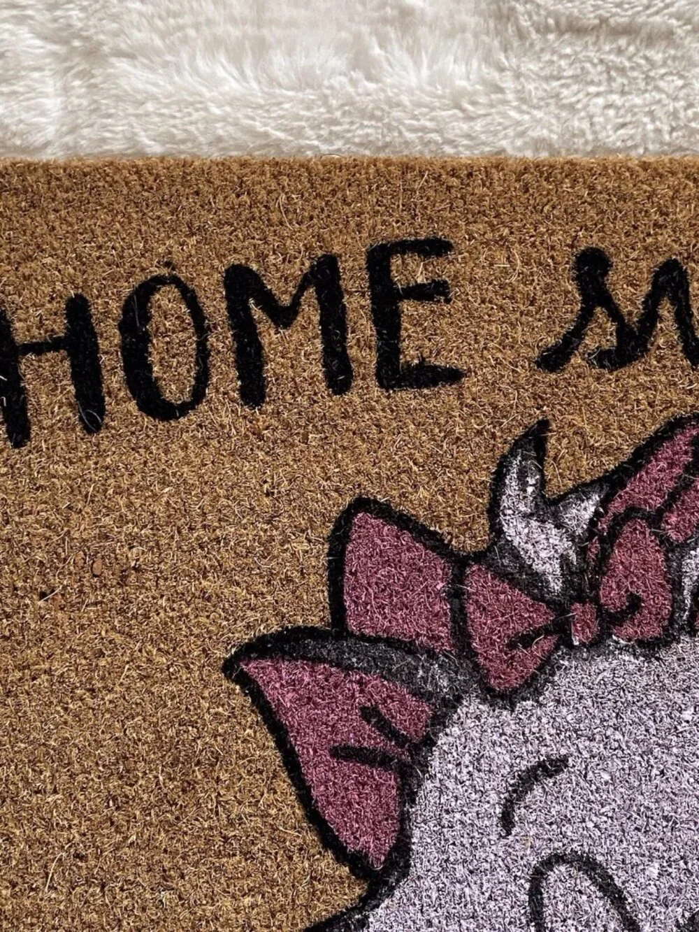 Disney The Aristocats Marie Home‎ Sweet Home Coir Welcome Door Mat 18” X 28” NEW